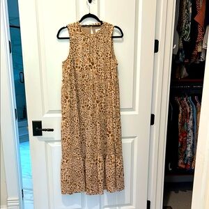 Leopard Print Sleeveless Dress